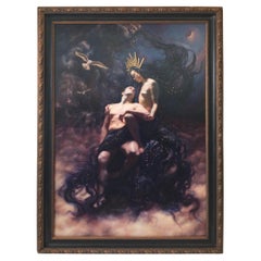 Tiffany Dae "Madonna" Modern Surrealist Oil Painting Signed