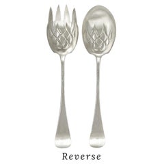 Tiffany "Daisy" Pattern Sterling Salad Set