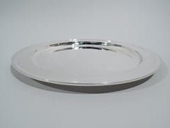 Tiffany tief und schwer Sterling Silber 13-Zoll-Runde Tablett