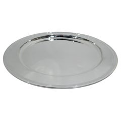 Tiffany tief und schwer Sterling Silber 13-Zoll-Runde Tablett