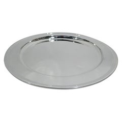 Tiffany Deep and Heavy Sterling Silver Round Tray