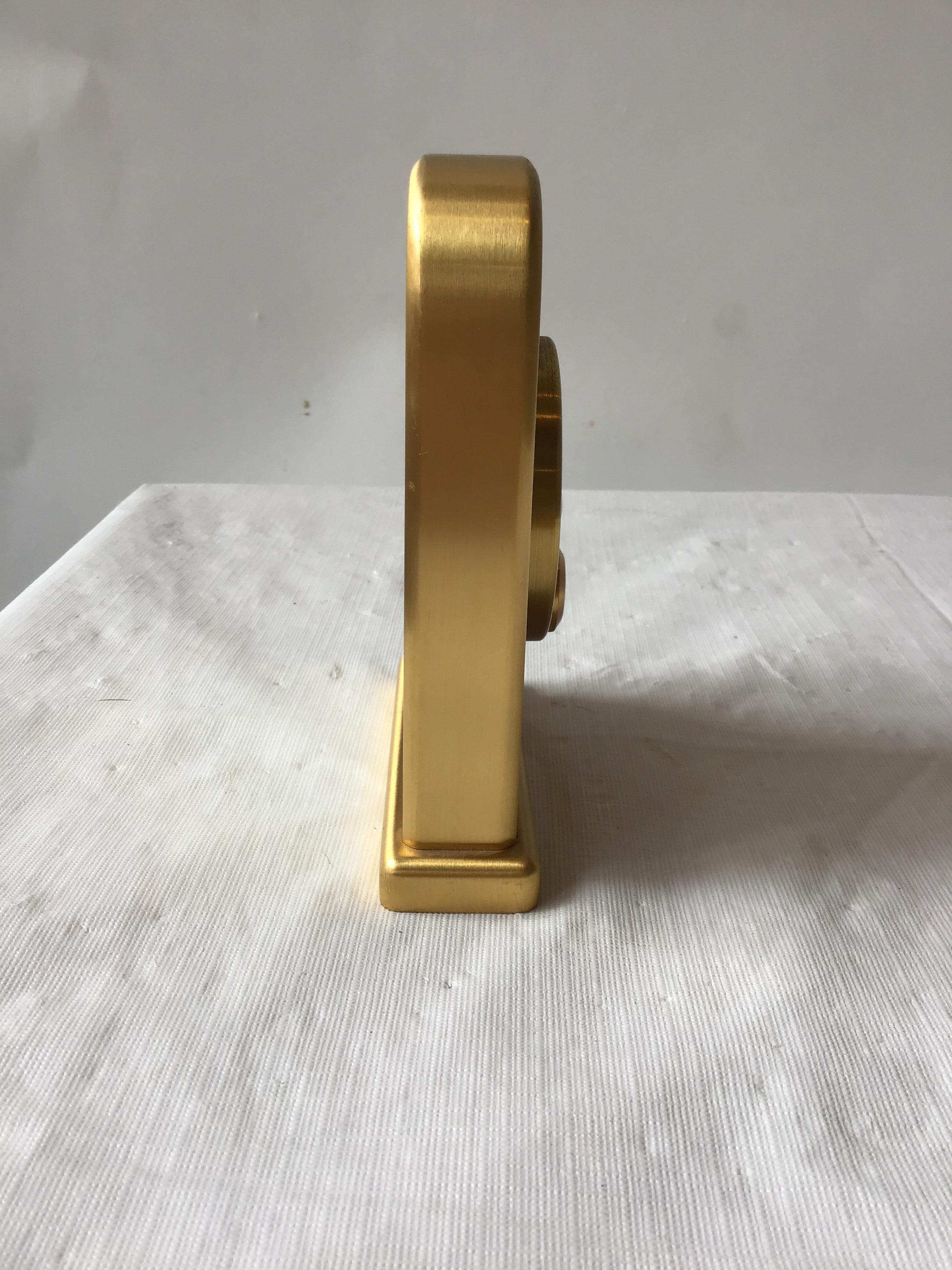 tiffany brass clock