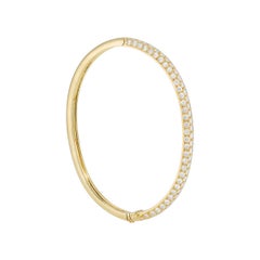 Tiffany Diamond 4cts Bangle Bracelet Metro Collection in 18K Yellow Gold