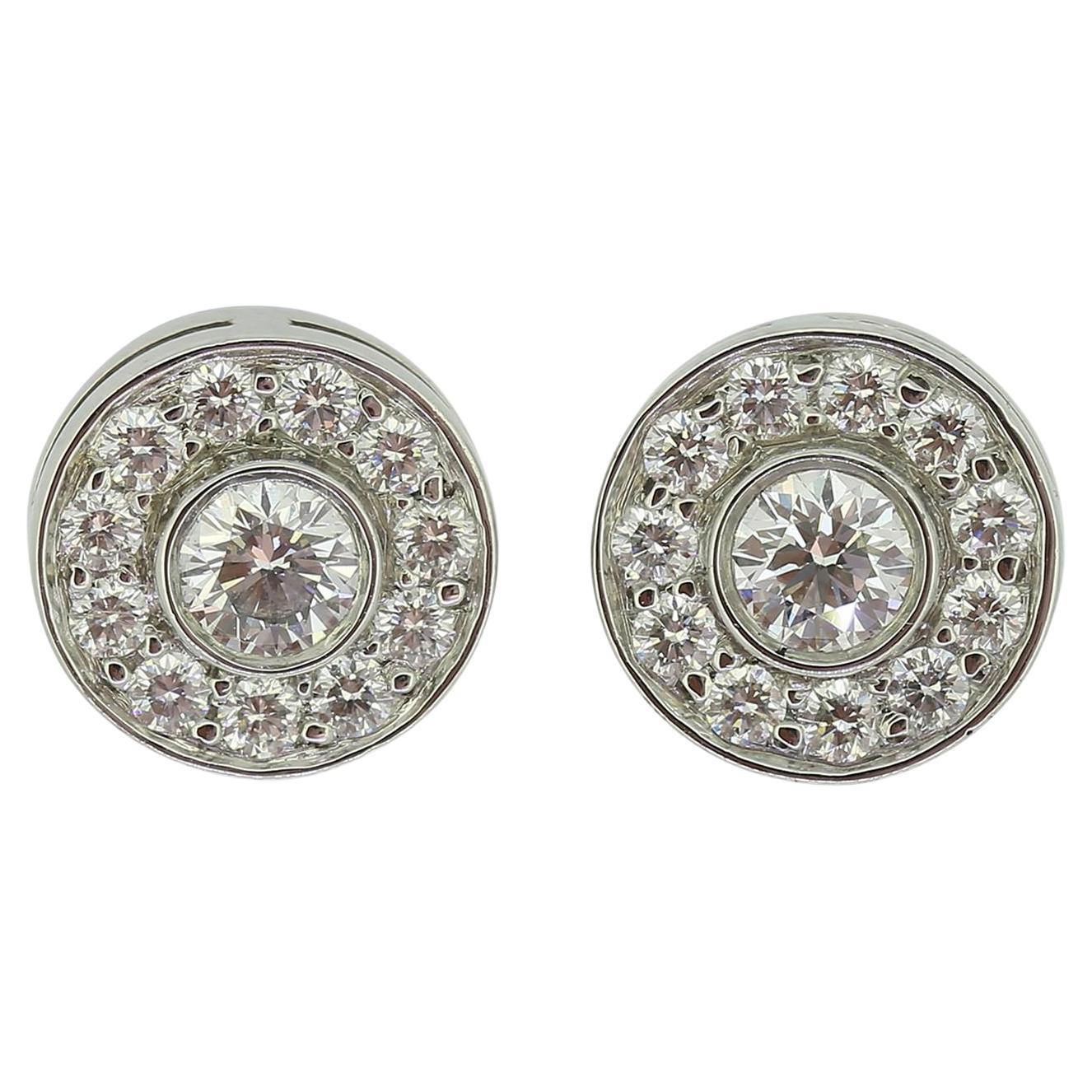Tiffany Diamond Circlet Cluster Earrings
