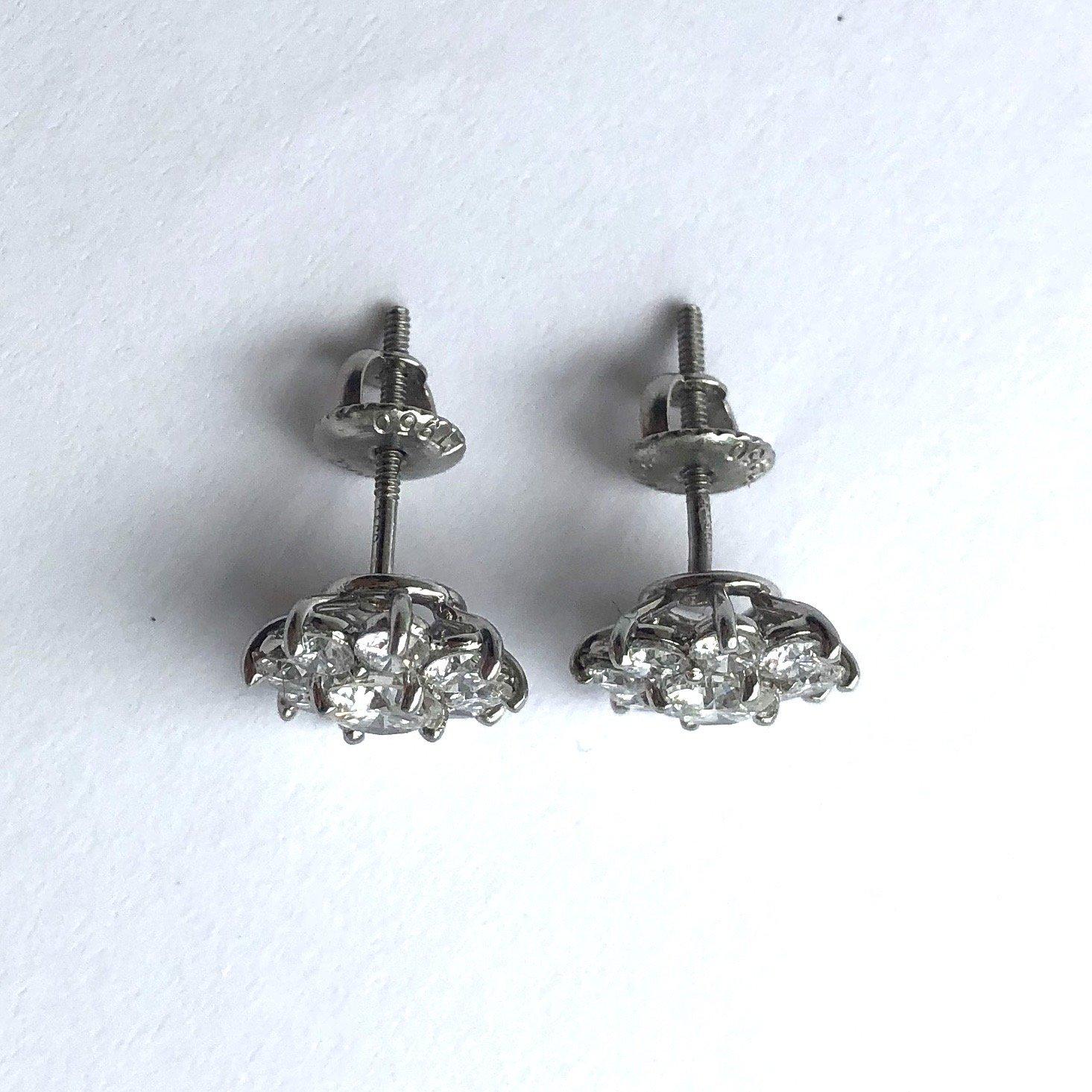 tiffany cluster earrings