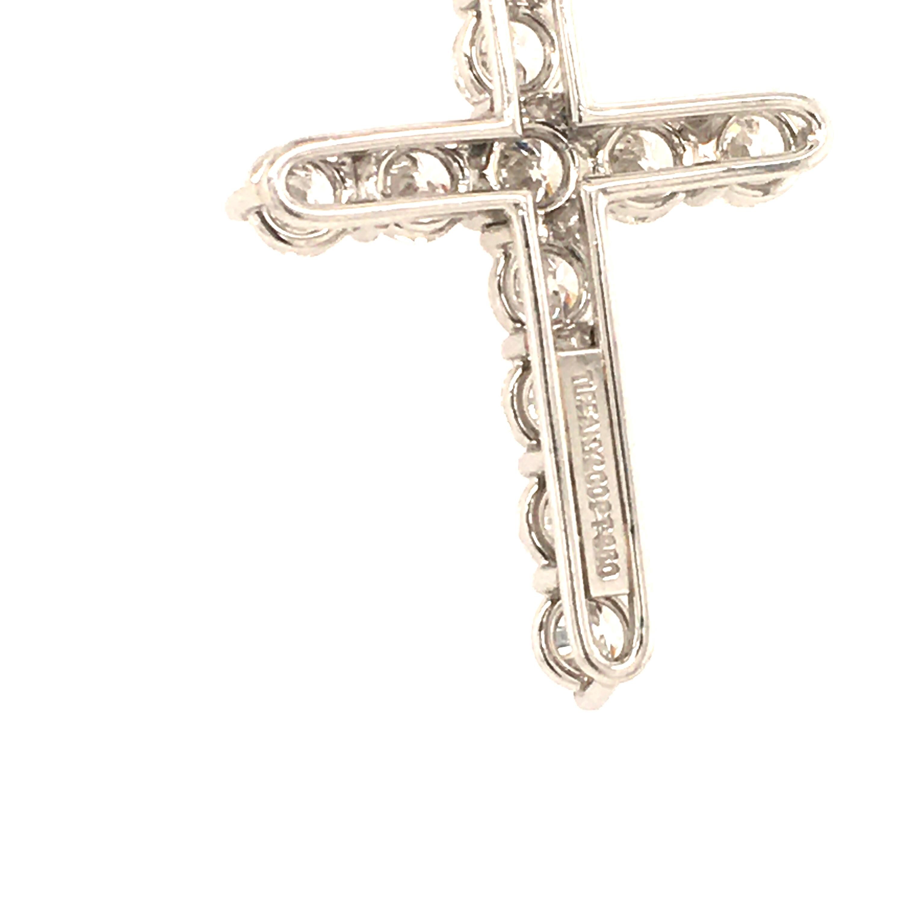 Tiffany Diamond Cross in Platinum 4