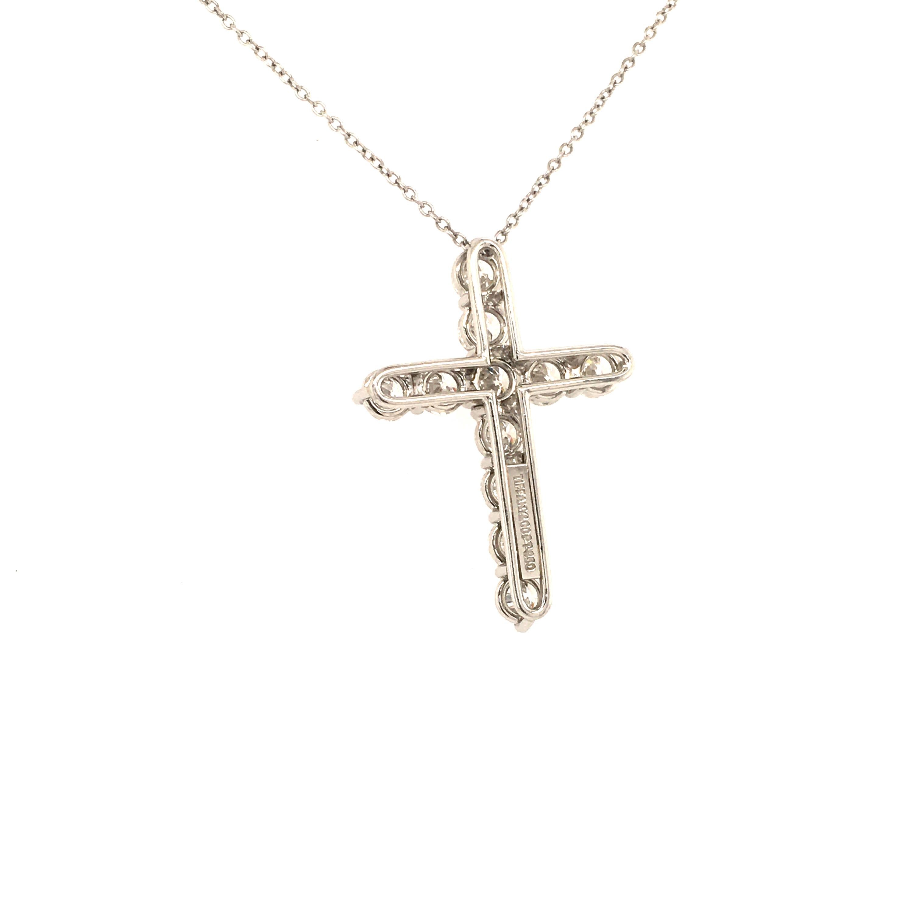 Tiffany Diamond Cross in Platinum 5