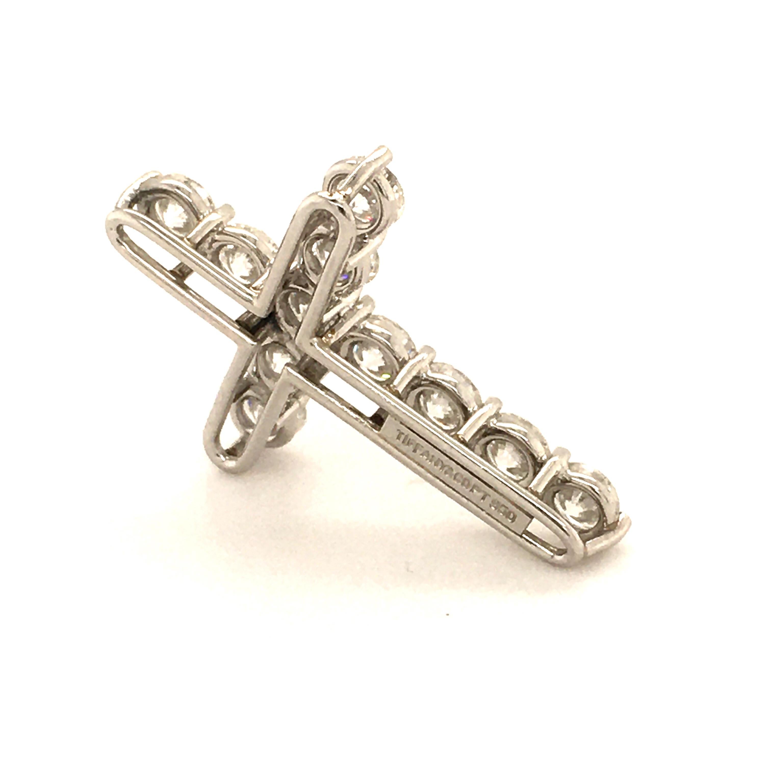 Tiffany Diamond Cross in Platinum 6