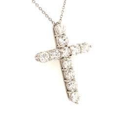 Tiffany Diamond Cross in Platinum