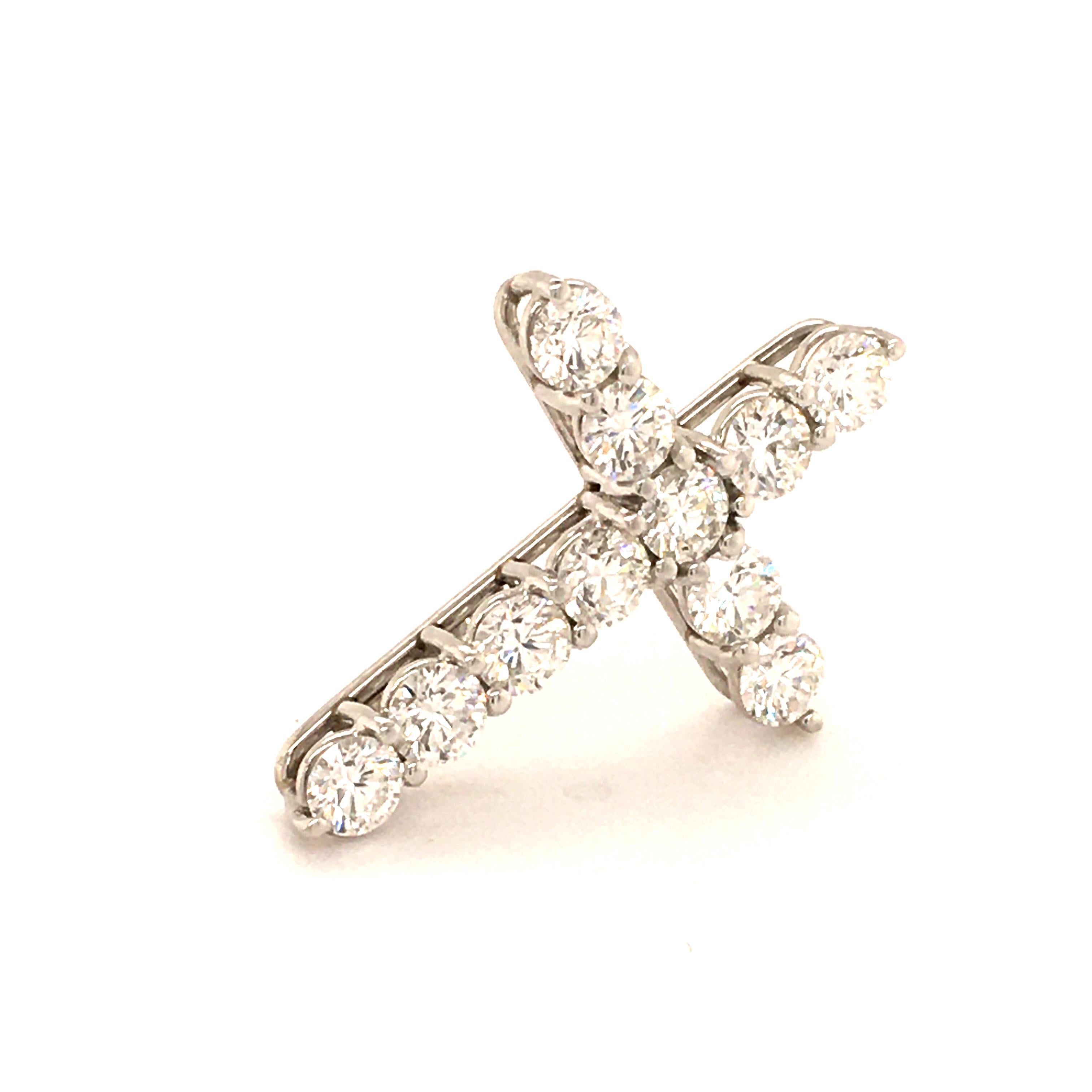 Tiffany Diamond Cross in Platinum 2