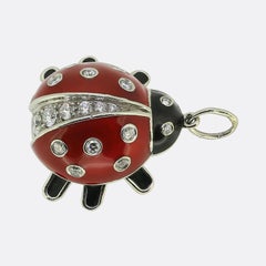Tiffany Diamond Ladybug Charm Pendant