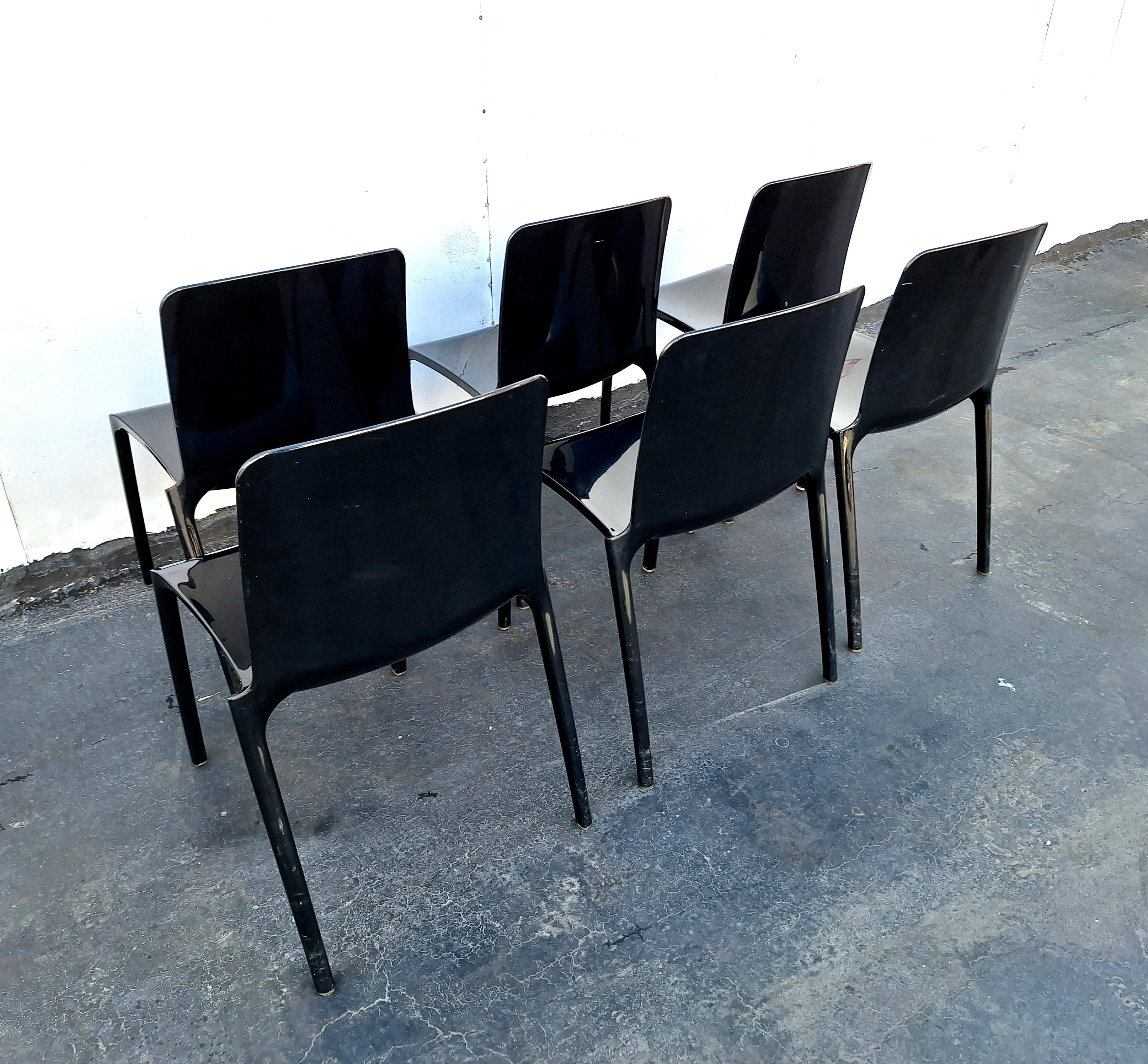 Sillas de comedor Tiffany de Marcello Ziliani para Casprini, Italia en Bueno estado para la venta en Los Angeles, CA