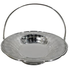 Tiffany & Co. Edwardian Art Nouveau Sterling Silver Basket