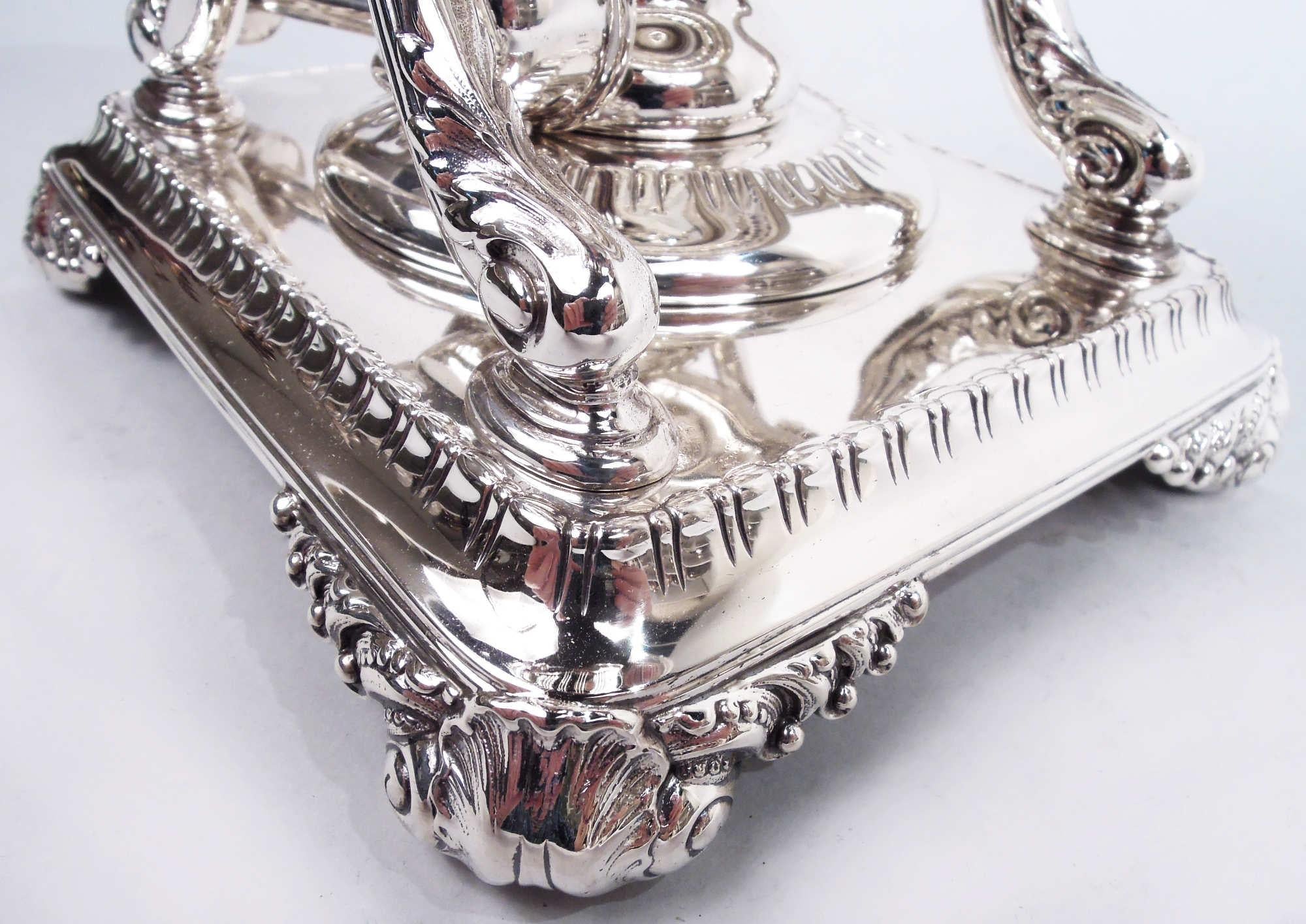 Tiffany Edwardian Classical Sterling Silber Teekessel auf Stand im Angebot 3