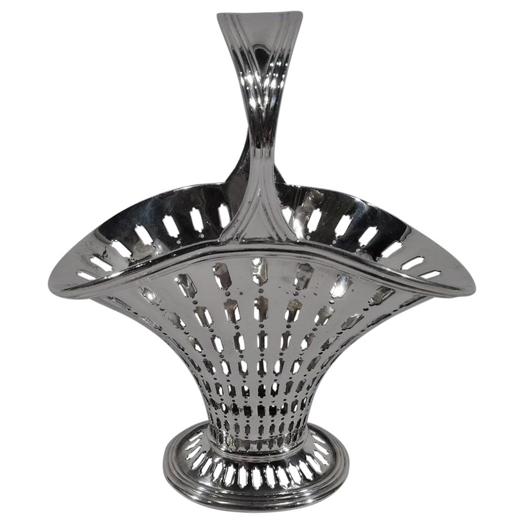 Tiffany Edwardian Modern Small Sterling Silver Basket