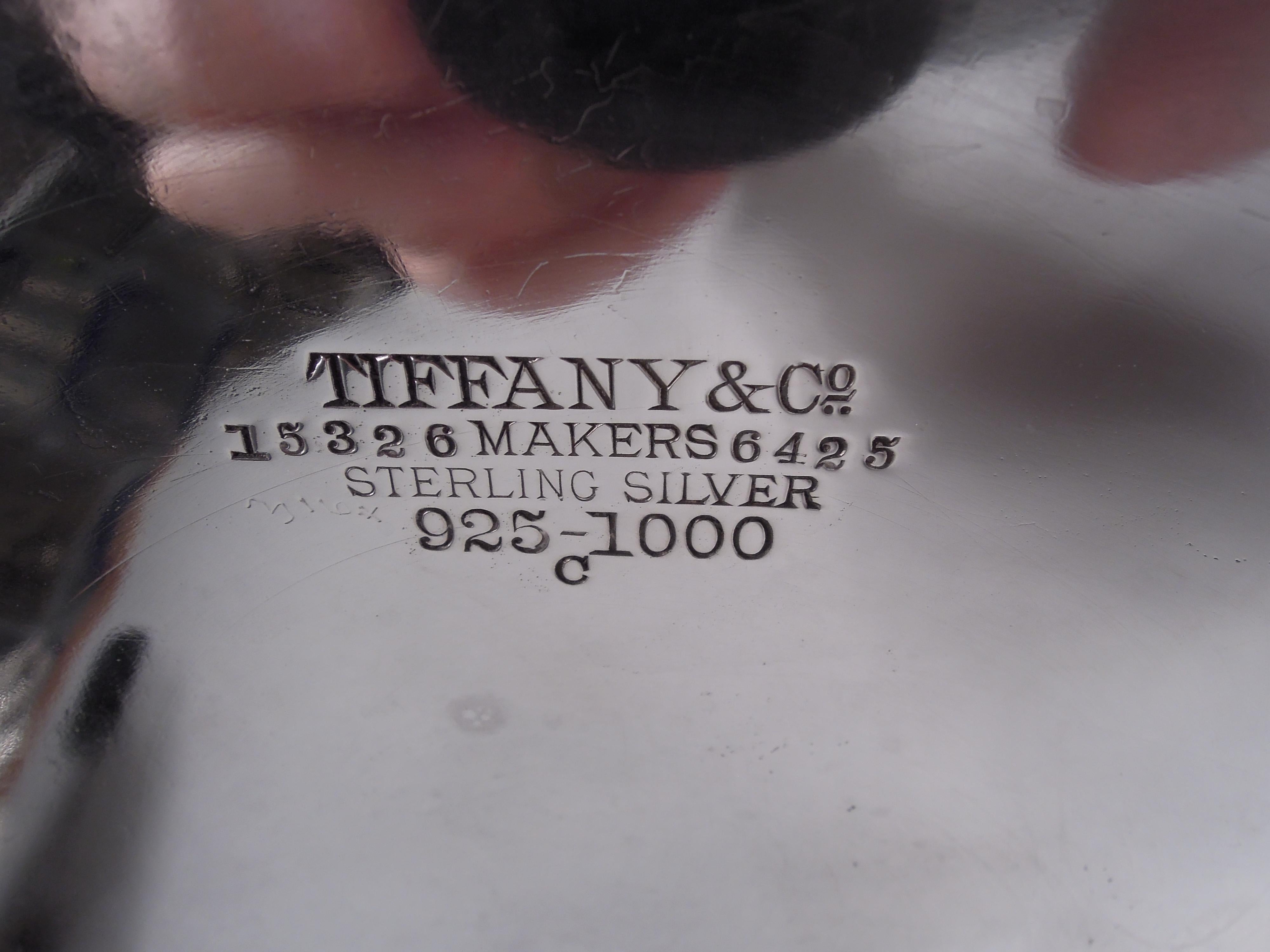 Corbeille à papier Boudoir Tiffany Edwardian Regency Sterling Silver en vente 1