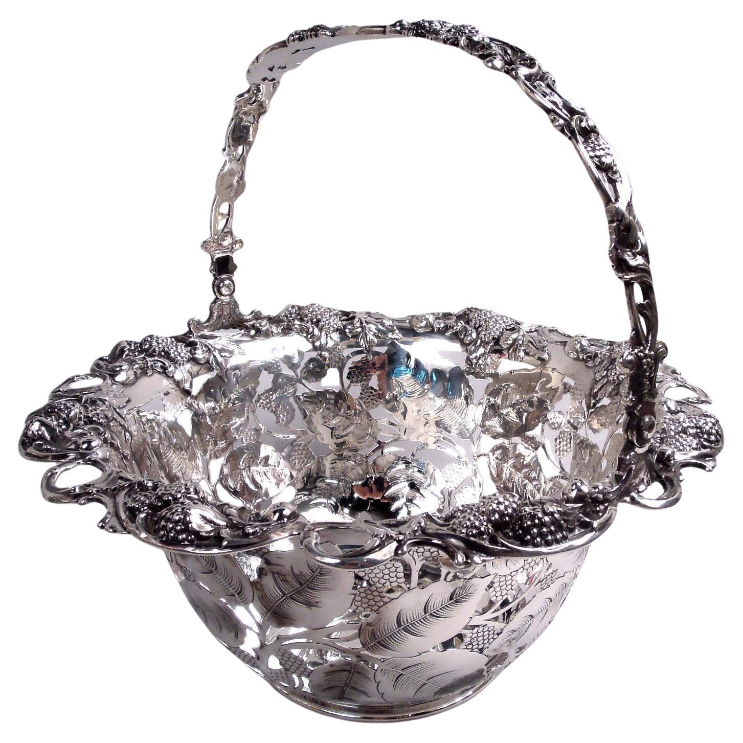 Cesta de moras de plata de ley Tiffany Edwardian con mucho encanto