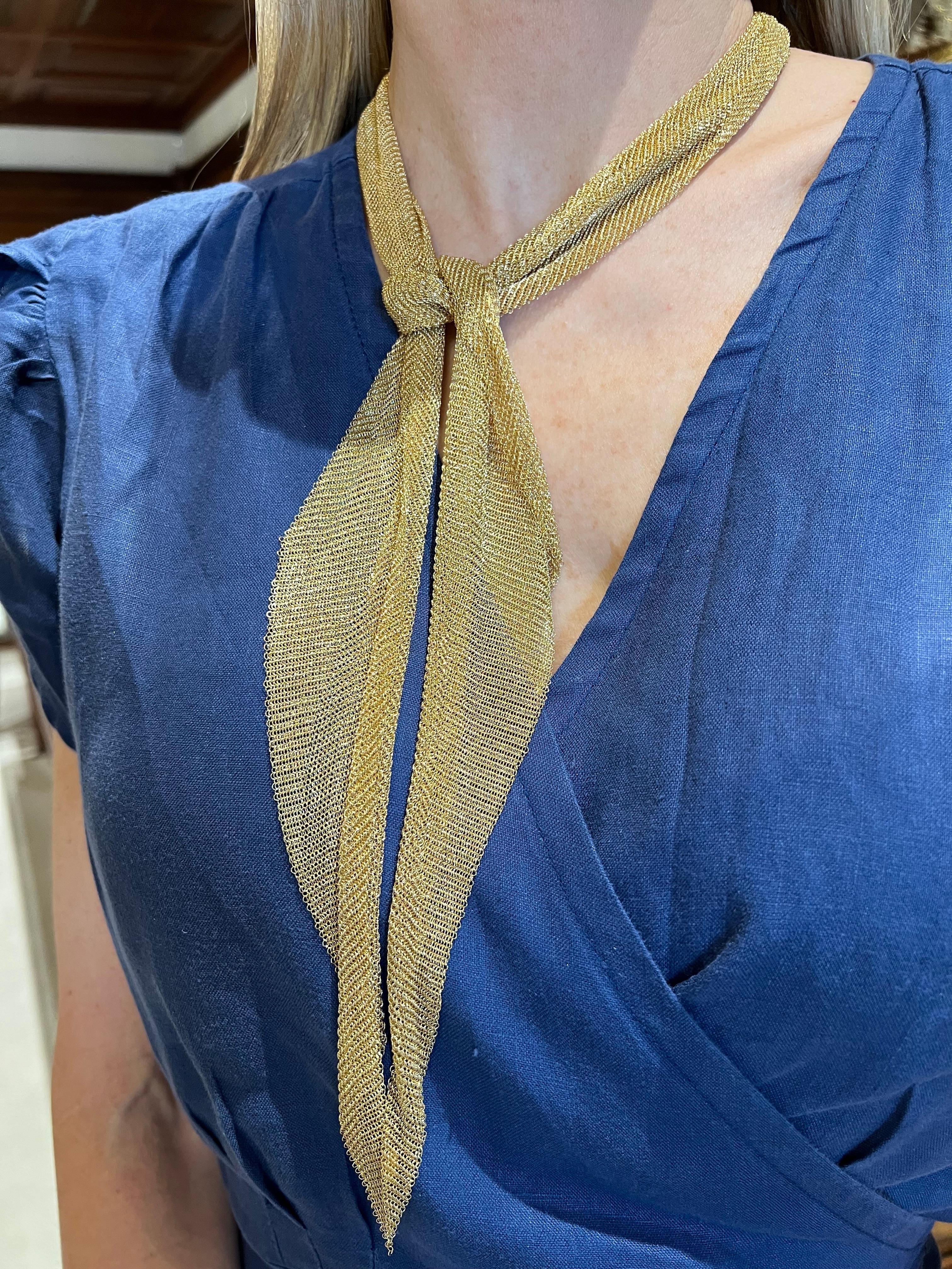 tiffany scarf necklace