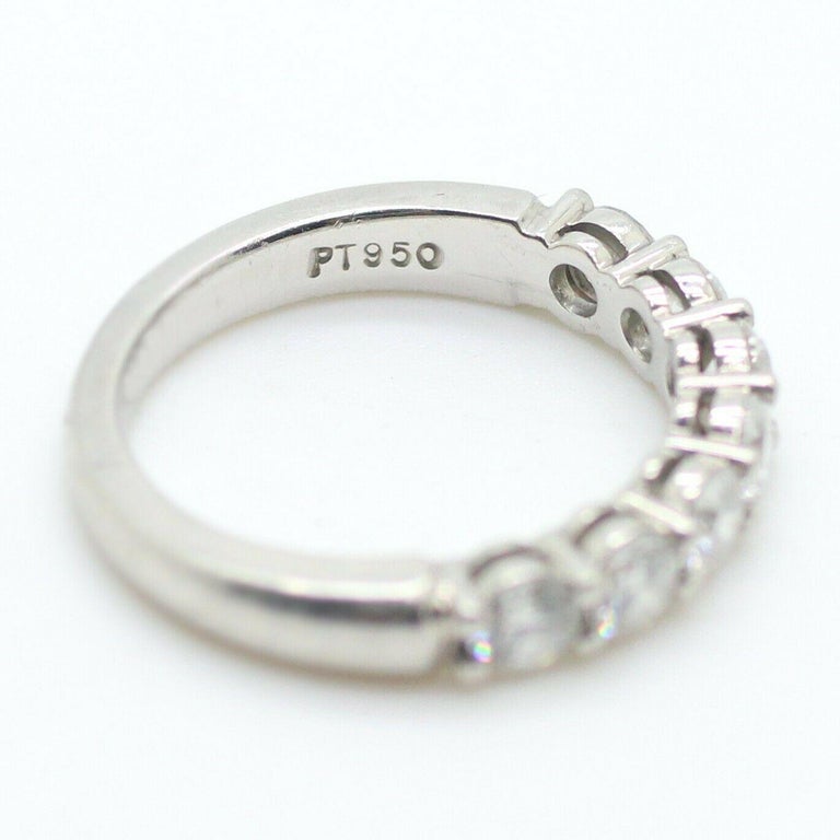 Tiffany and Co. Embrace Band Ring in Platinum 7 Diamond Anniversary