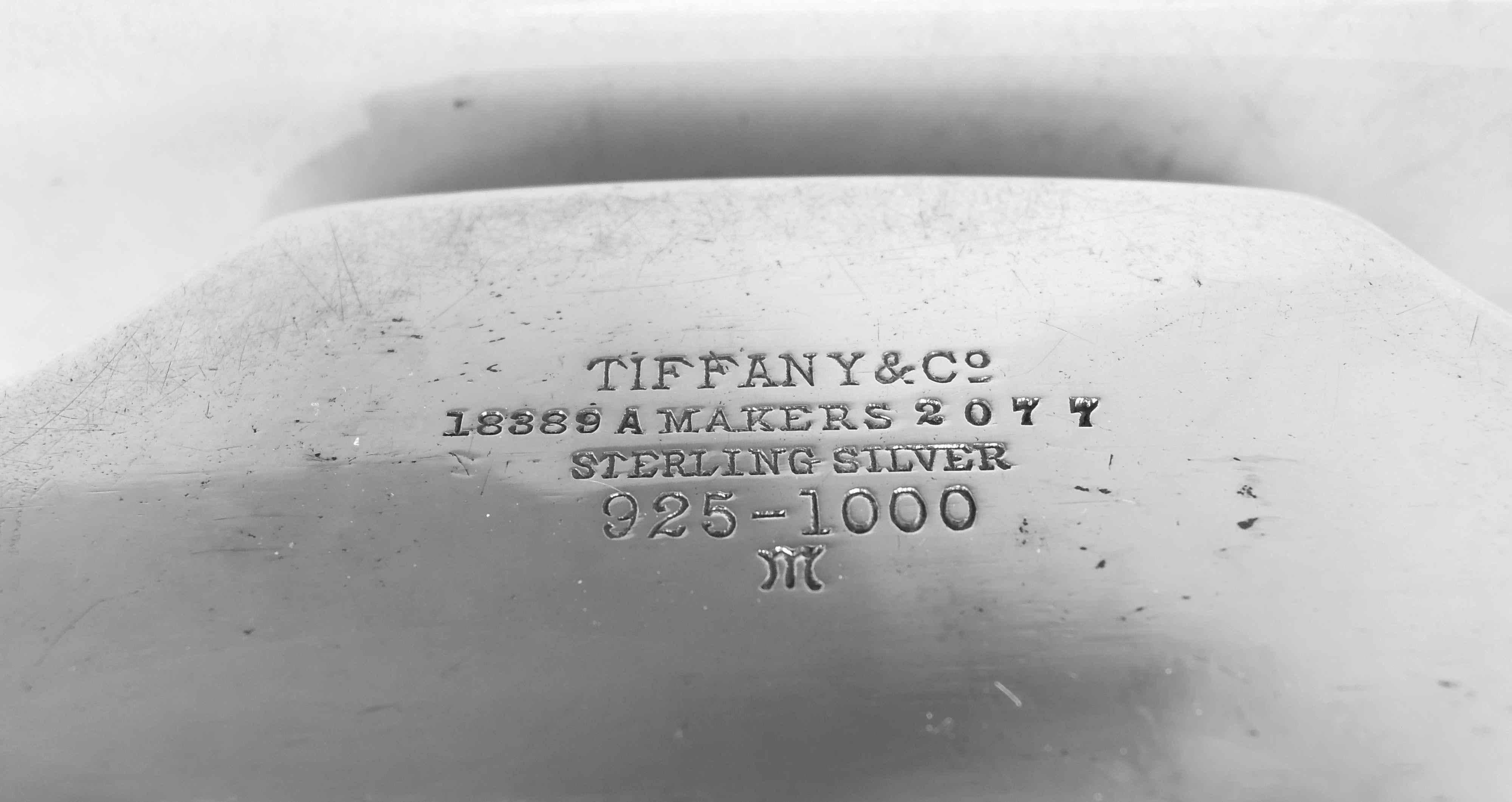 Tiffany Tiffany, graviertes Hampton-Sterlingsilber-Art-Déco-Kaffee- und Teeservice auf Tablett, Hampton im Angebot 5