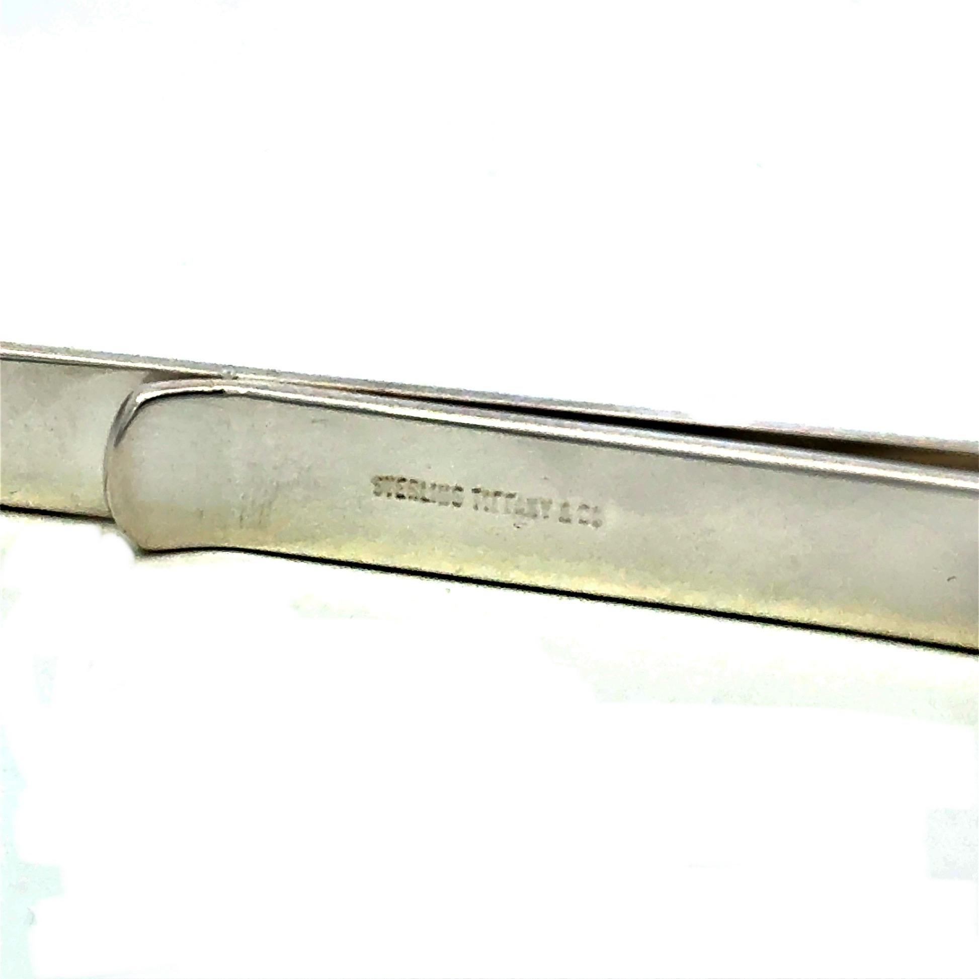 Tiffany & Mens Pasador de Corbata Plata de Ley 6 Gramos Estate 4