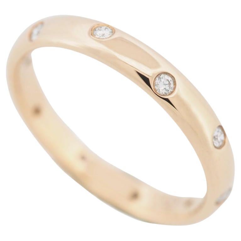 Tiffany & Co. Etoile 10 Diamonds Band Ring Rose Gold