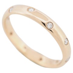 Tiffany & Co. Etoile 10 Diamonds Band Ring Rose Gold