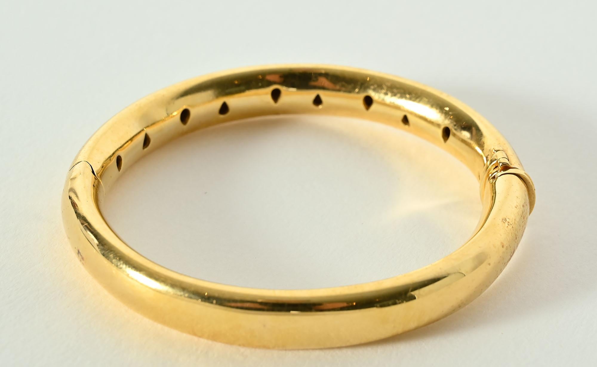 Taille ronde Tiffany & Co. Bracelet jonc étoile en or avec diamants en vente