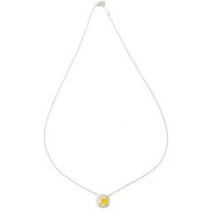 Tiffany Fancy Vivid Yellow Diamond Soleste Pendant
