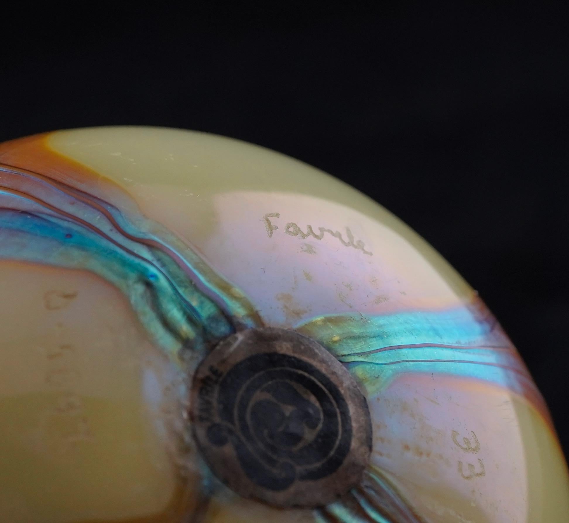 Vetro Vaso di piume Tiffany Favril in vendita