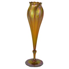 Tiffany & Co. Favrile Flora Form Tulip Vase, Signed