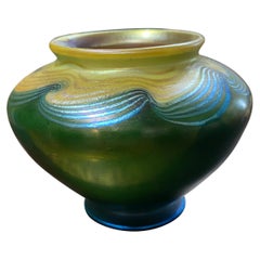 Tiffany Favrile Glass Cabinet Vase, Circa 1904