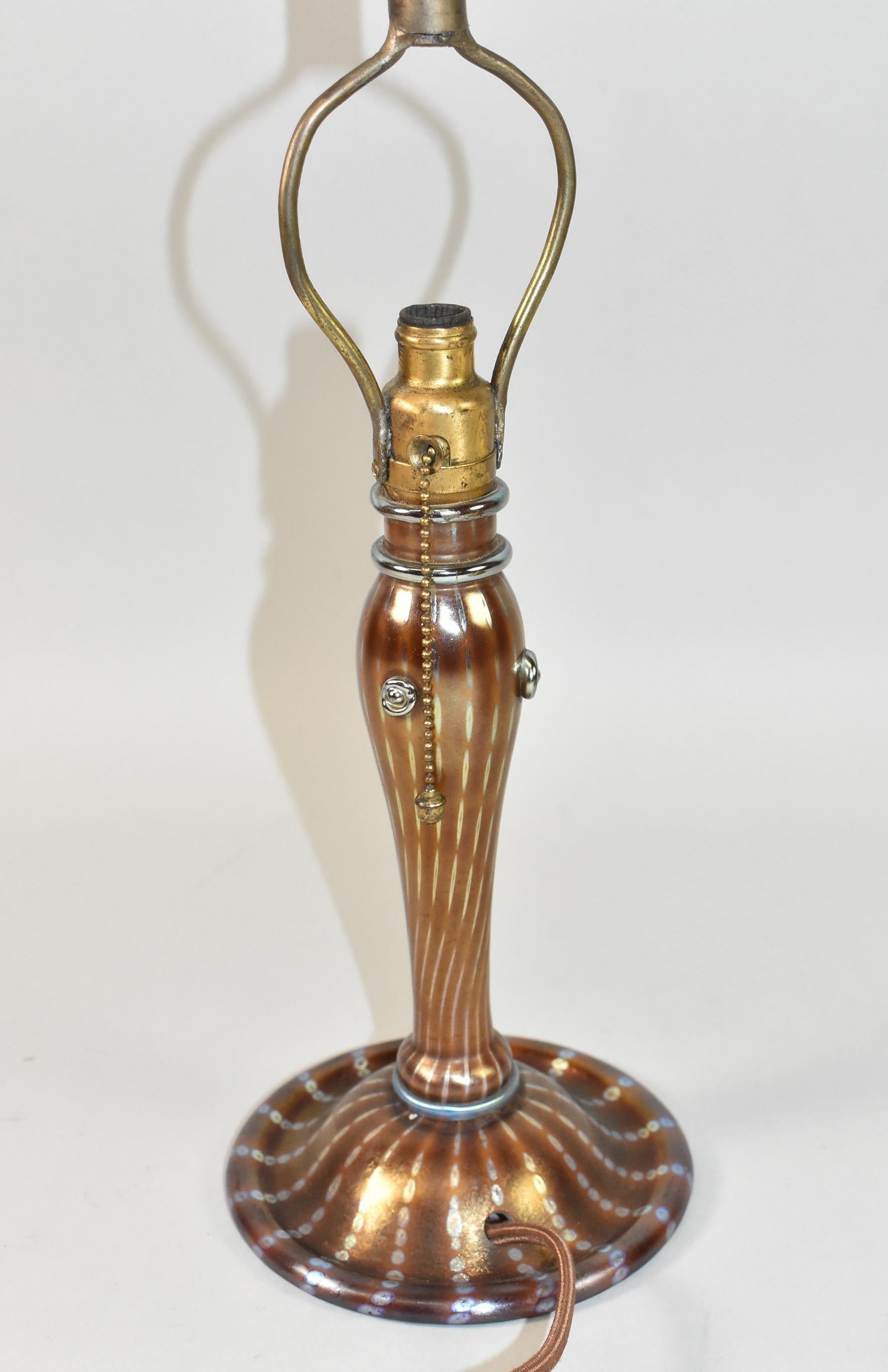 Lámpara de tocador Tiffany Favrile Art Glass en venta 1