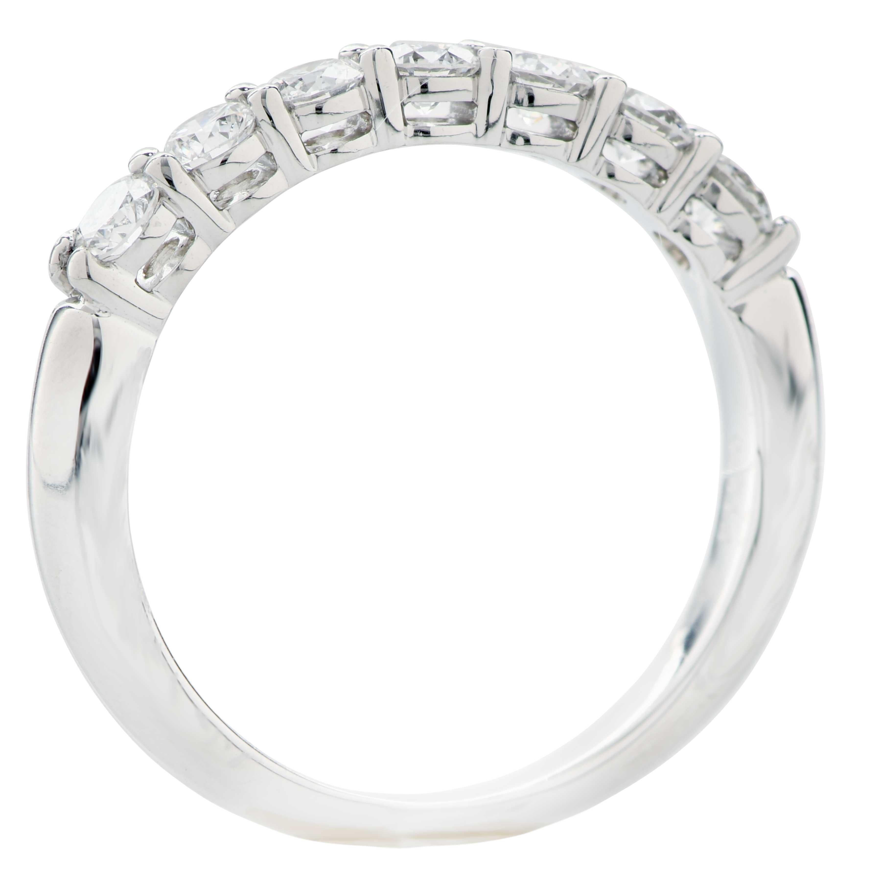 The Tiffany & Co. Forever band ring is a timeless symbol of enduring love and commitment, meticulously crafted to showcase elegance and sophistication.

Fashioned from platinum, a metal renowned for its durability and lustrous sheen, this ring