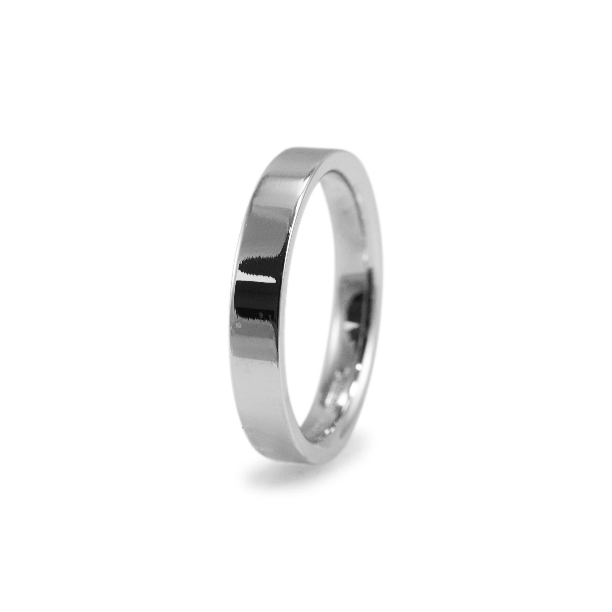 Anello Tiffany Forever Platinum 3MM Wedding Band In condizioni ottime in vendita a Houston, TX
