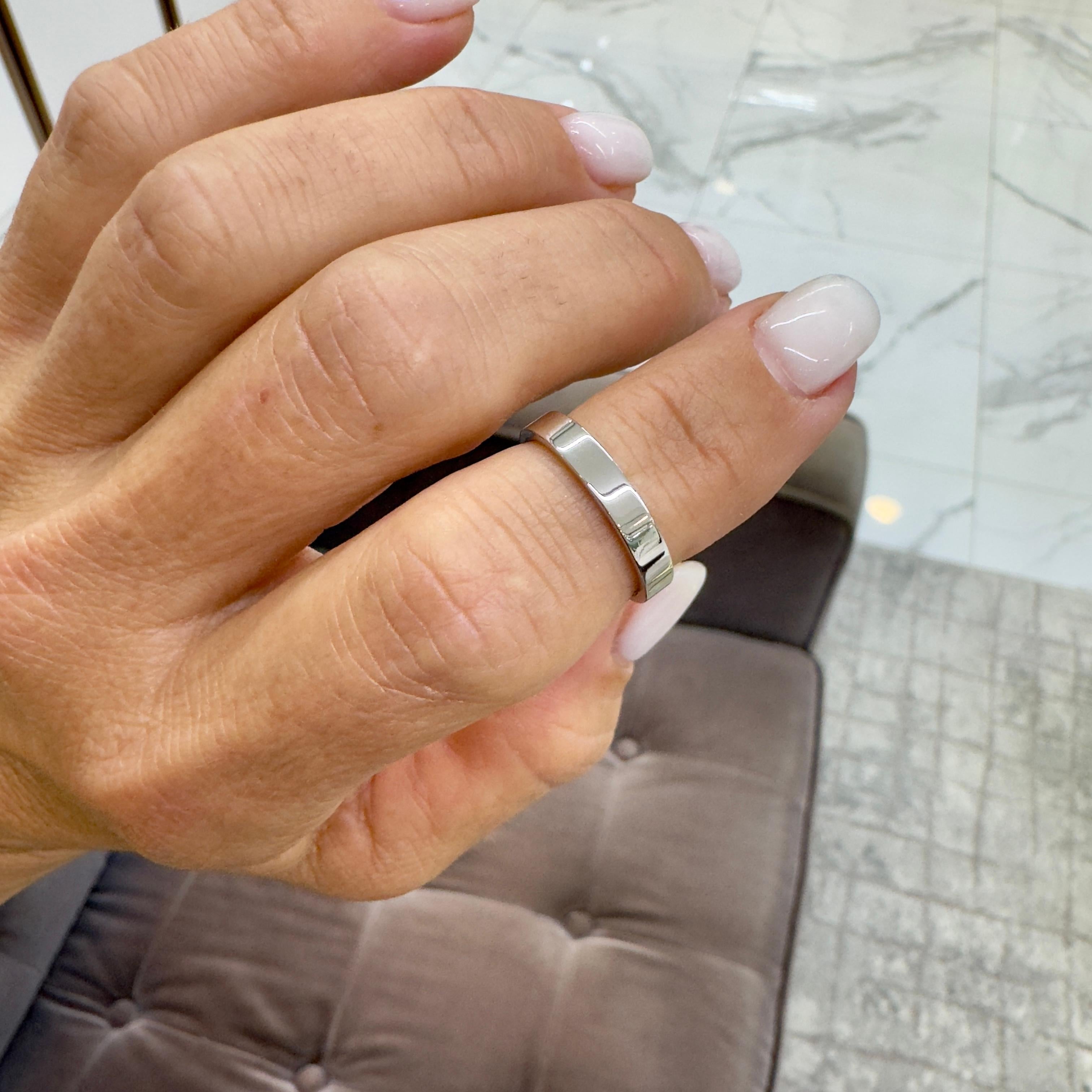 Anello Tiffany Forever Platinum 3MM Wedding Band in vendita 3