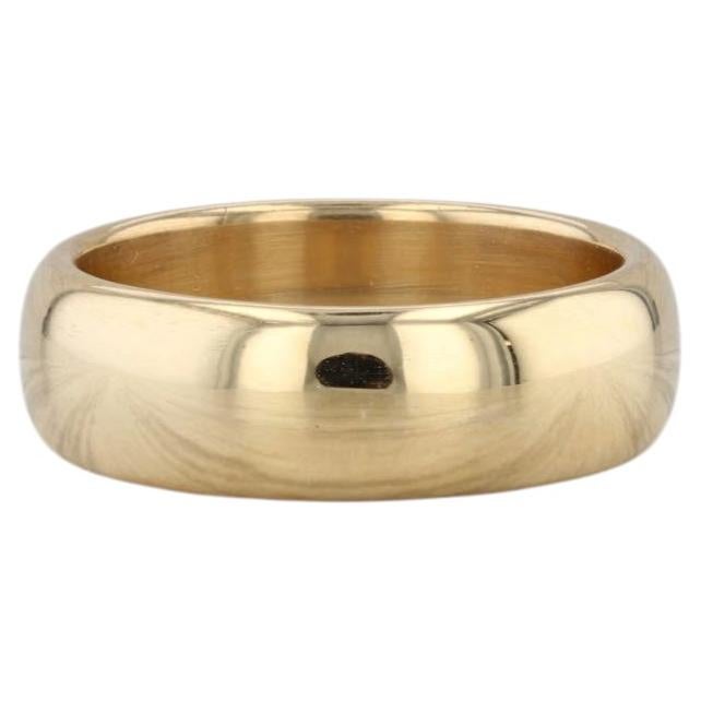 Tiffany Forever Wedding Band 18k Yellow Gold Size 5.75 6mm Ring