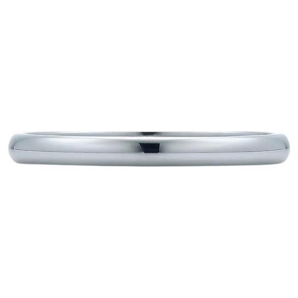Tiffany Forever Wedding Band Ring in Platinum, 2mm Wide