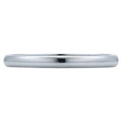 Tiffany Forever Wedding Band Ring in Platinum, 2mm Wide