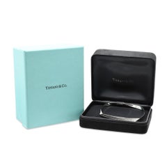 Tiffany Frank Gehry 18K White Gold Diamond Torque Bangle