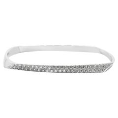 Bangle Torque con diamanti in oro bianco 18 carati di Tiffany Frank Gehry