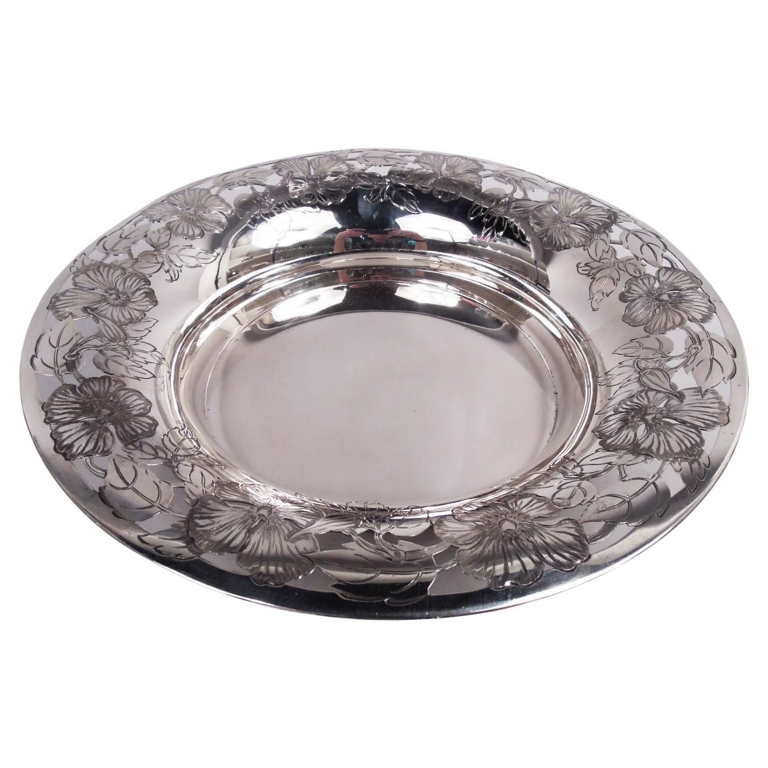 Tiffany Fresh and Pretty Art Nouveau Sterling Silver Bowl