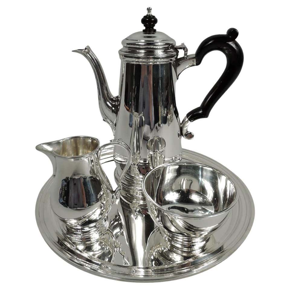 Four Piece Sterling Silver Coffee Set by Gonzalo W. Moreno For Sale at ...