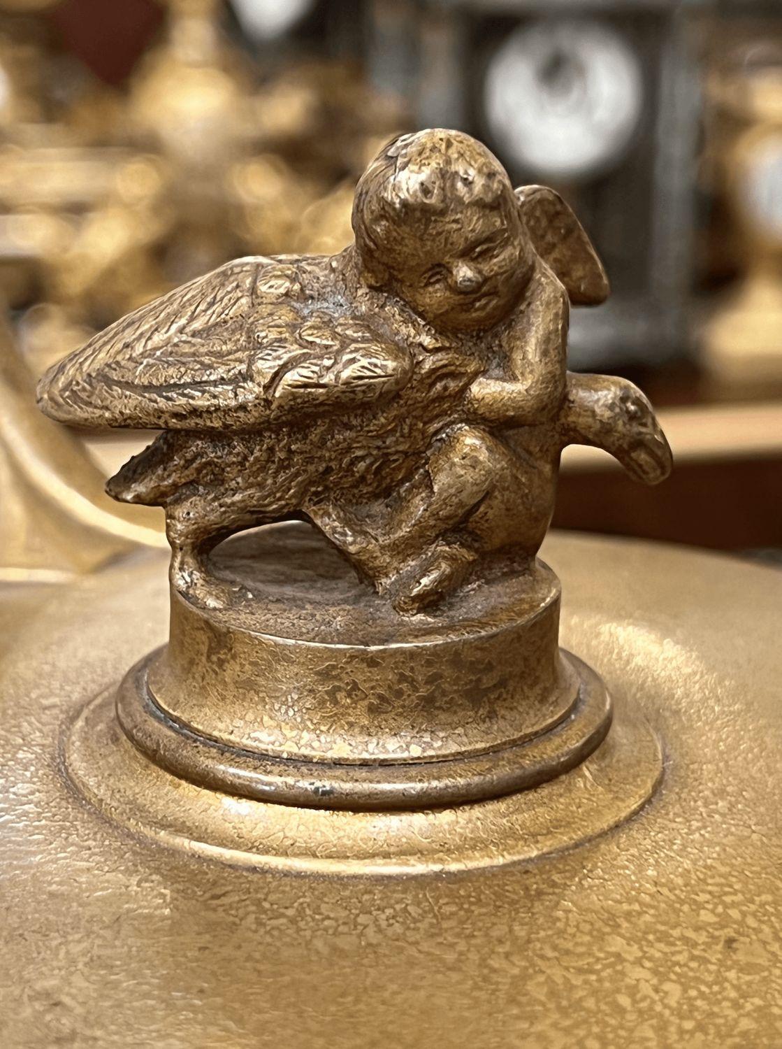 Lampadaire Tiffany en bronze doré et damasquiné Aladin en vente 2
