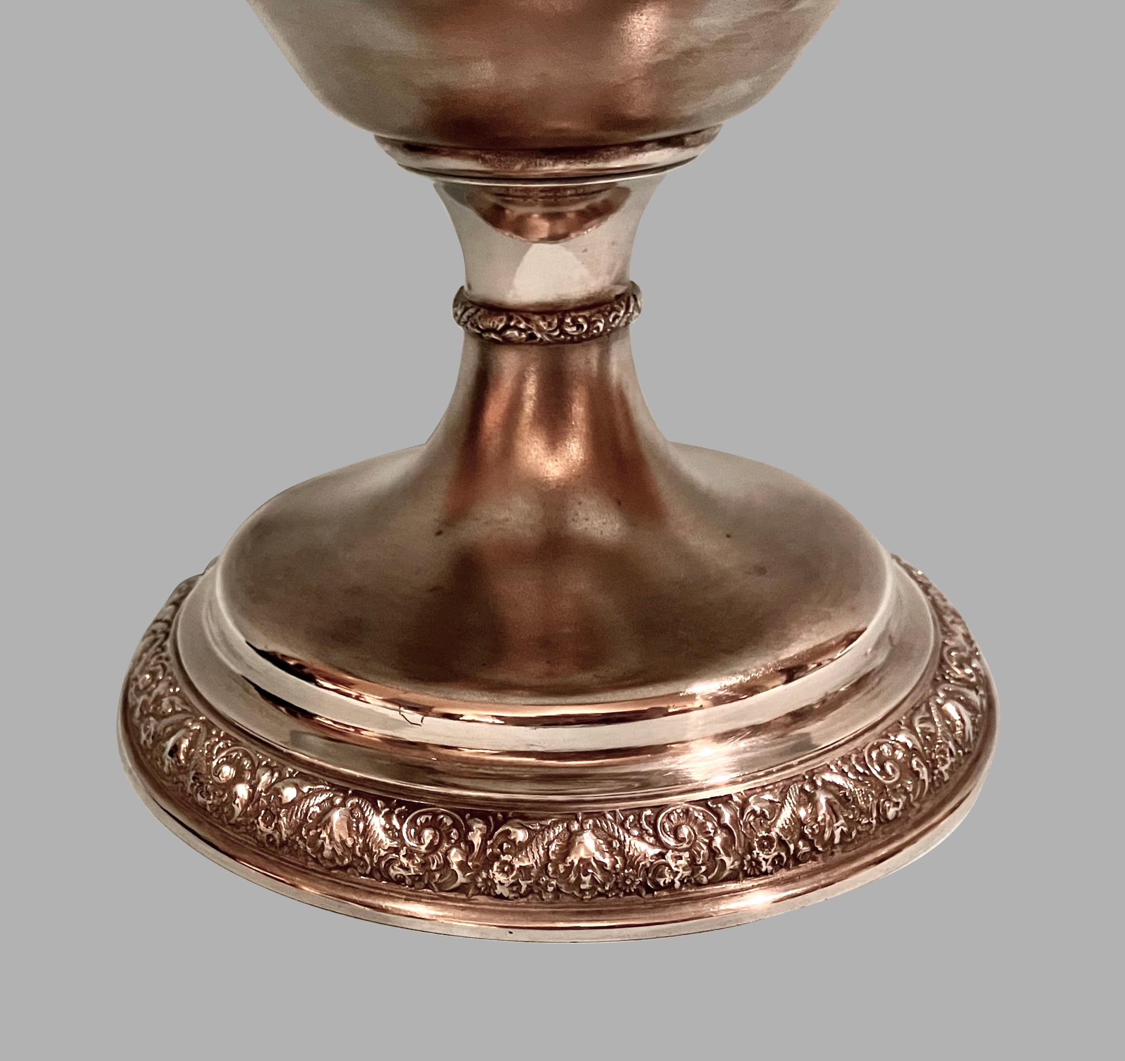American  Tiffany Gilt-Washed Sterling Silver Center Bowl Circa 1873-1891