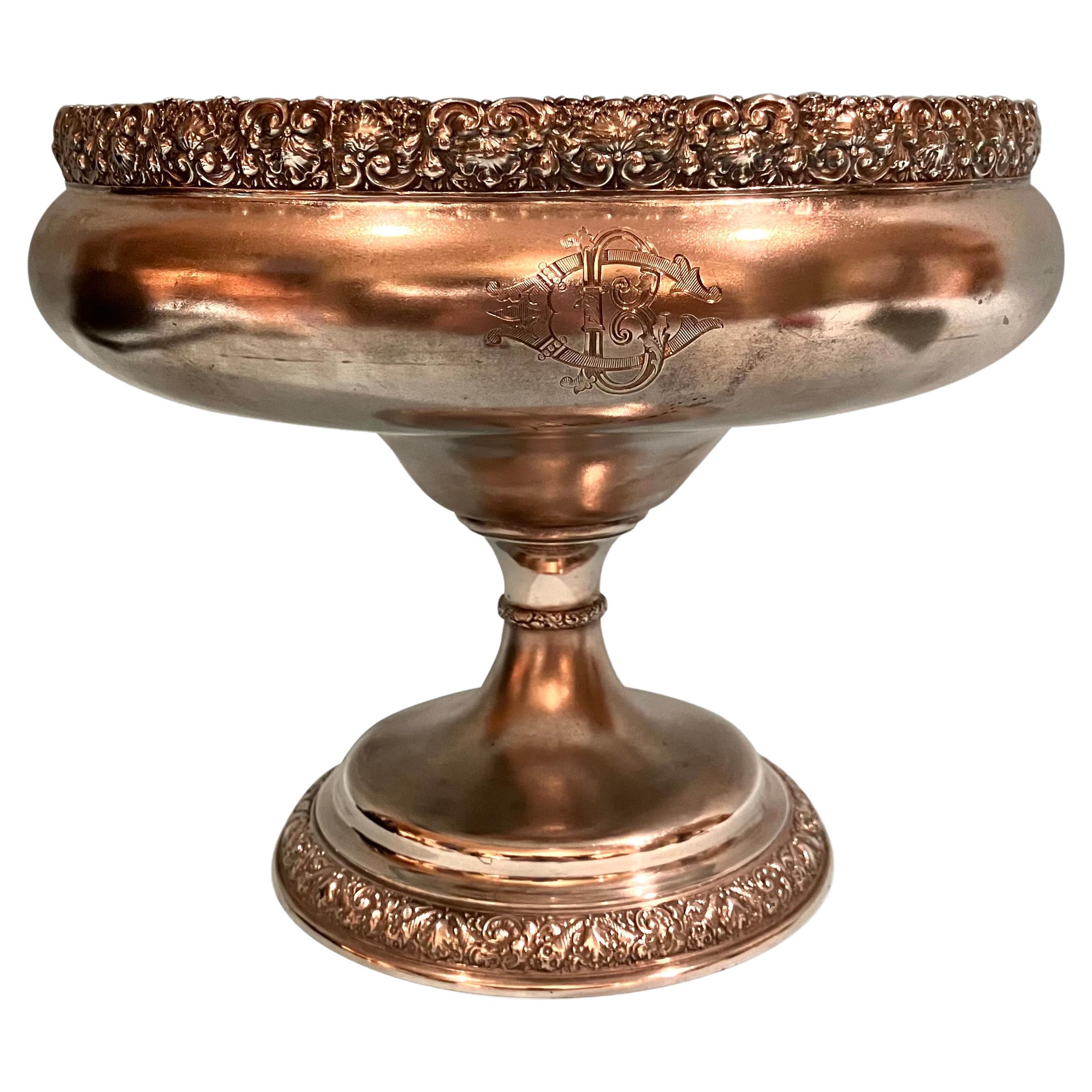  Tiffany Gilt-Washed Sterling Silver Center Bowl Circa 1873-1891