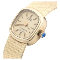 Used Tiffany/Girard Perregaux Womens 14k Gold Wrist Watch