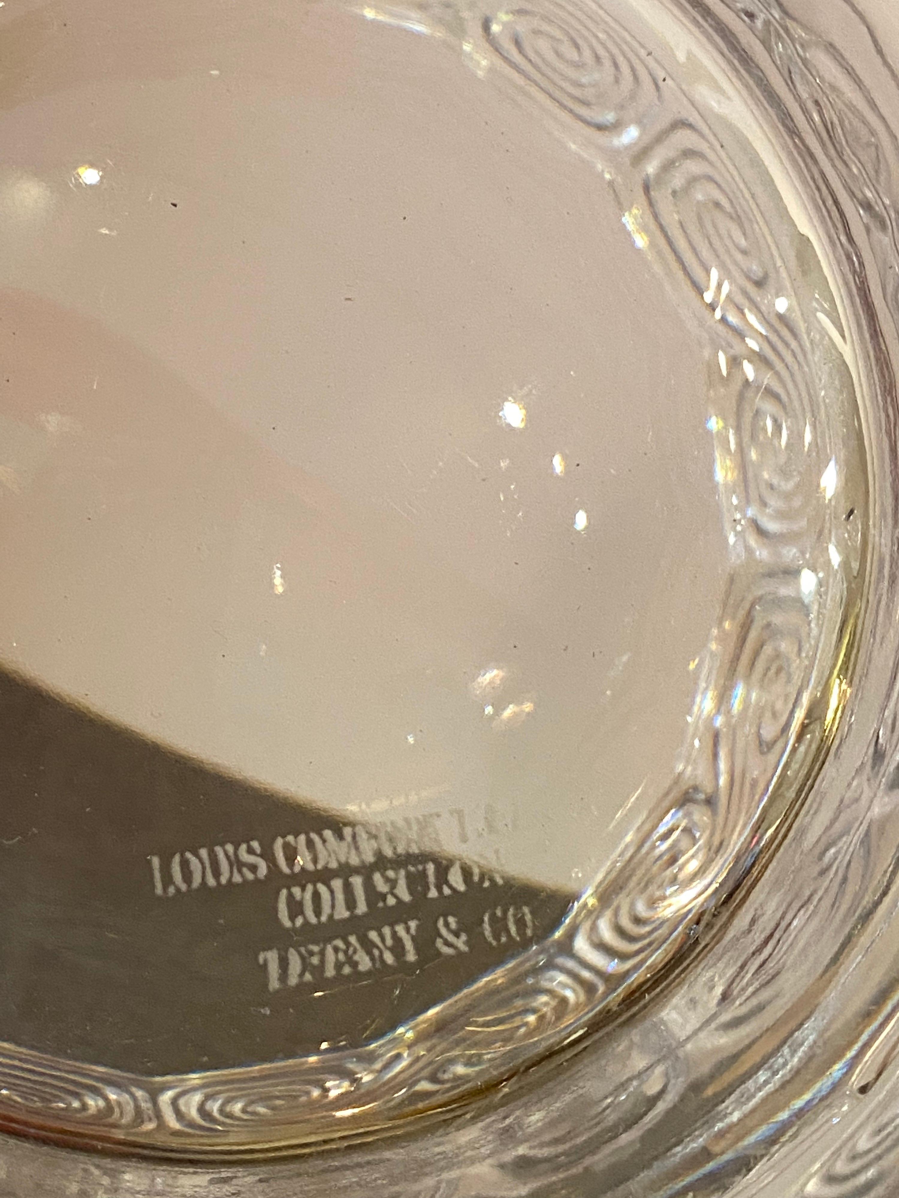 Modern Tiffany Glass Center Bowl For Sale
