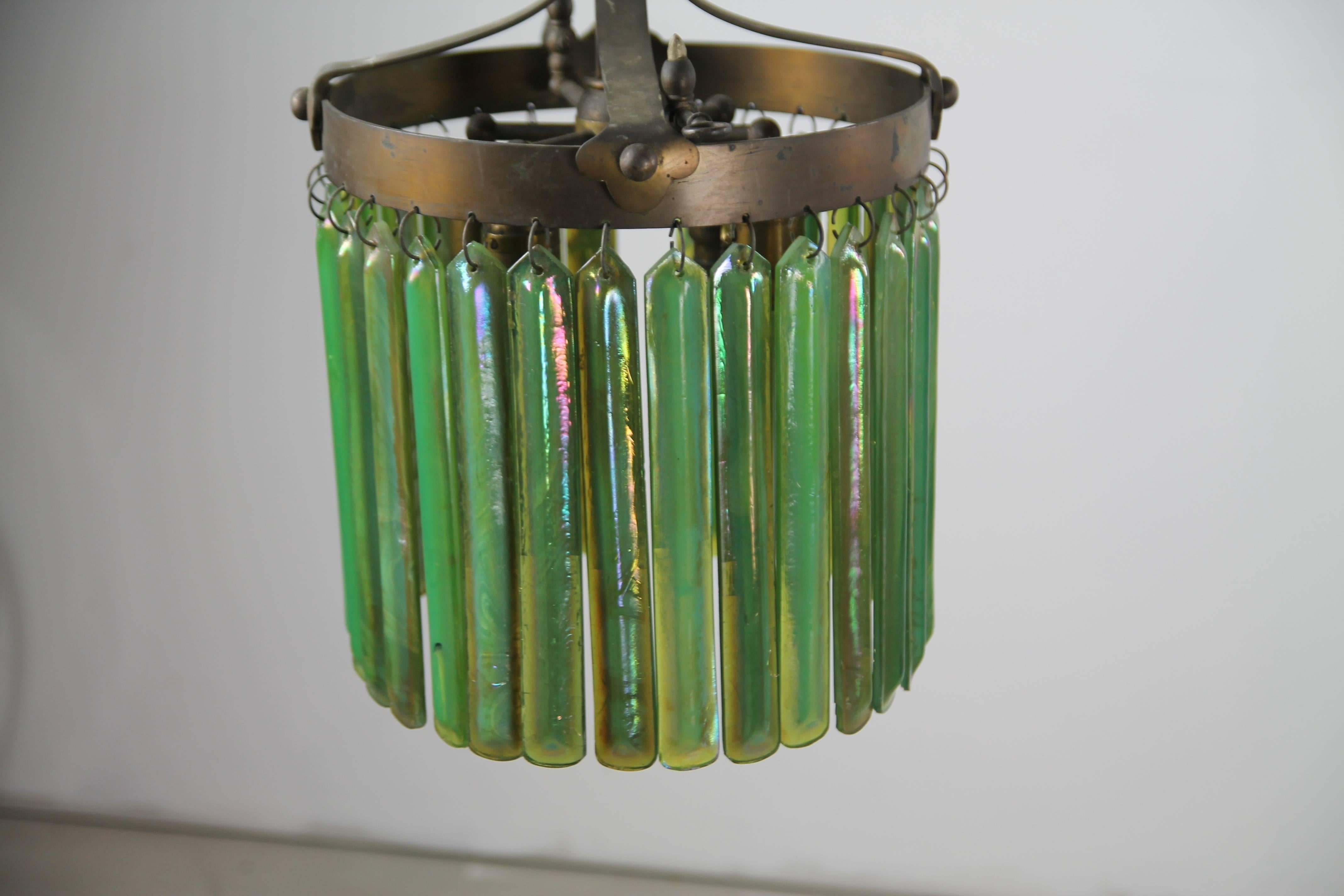 Late 19th Century Tiffany Glass Pendant Light