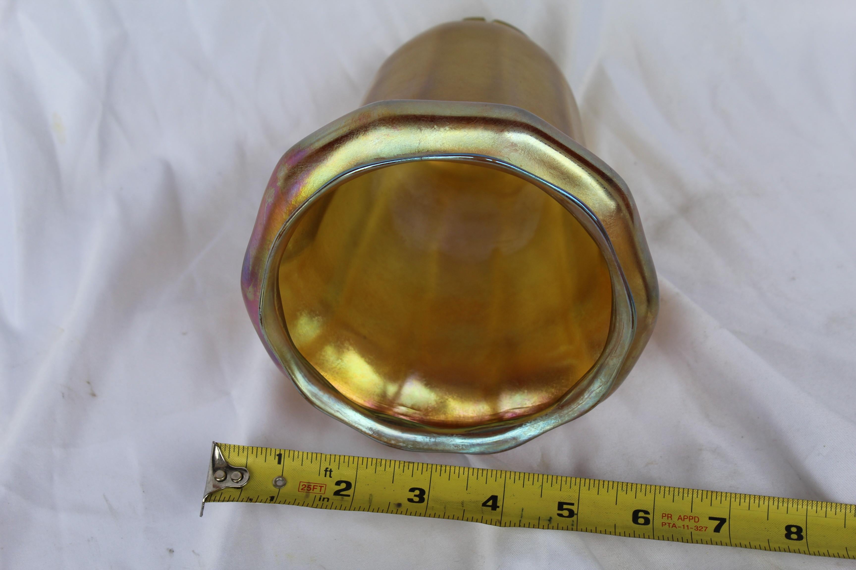 Tiffany Glass Shade, Antique with marks In Good Condition In Los Angeles, CA
